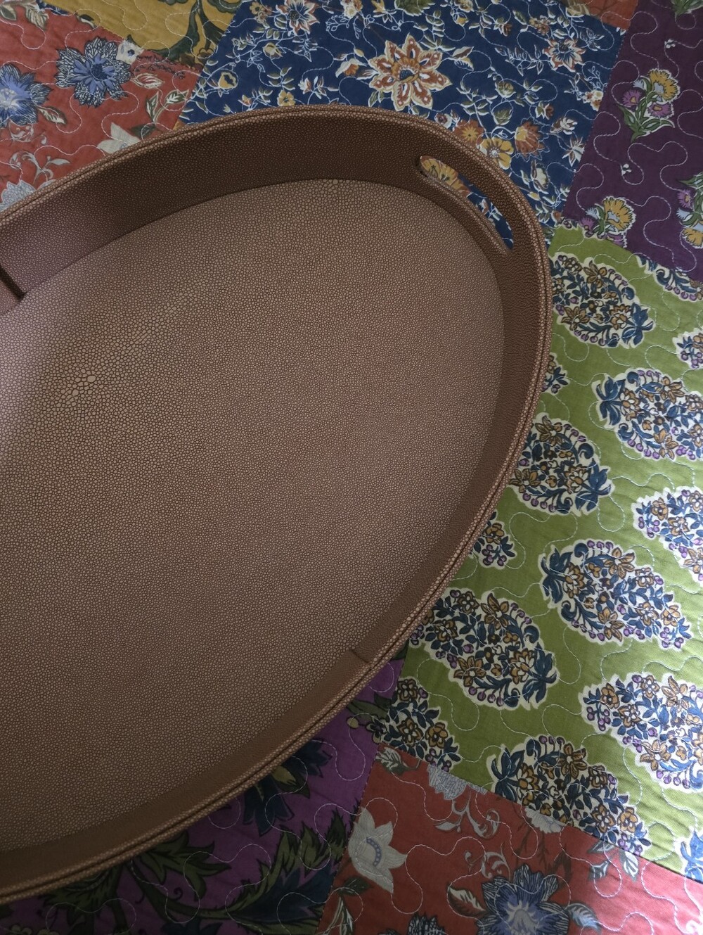 Brown Round Decorative Serving Tray - Home Accents - Picture 8 of 9